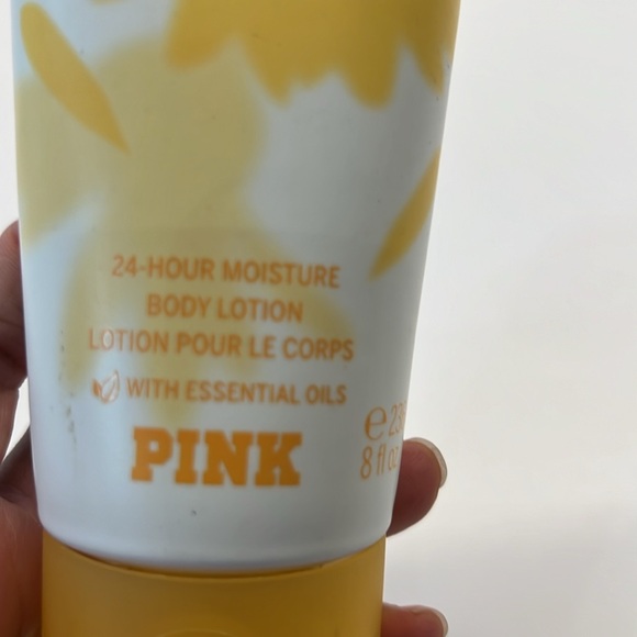 Victorias Secret PINK Sunflower Glow 24 Hour Moisture BODY LOTION 8 oz New - Picture 4 of 5
